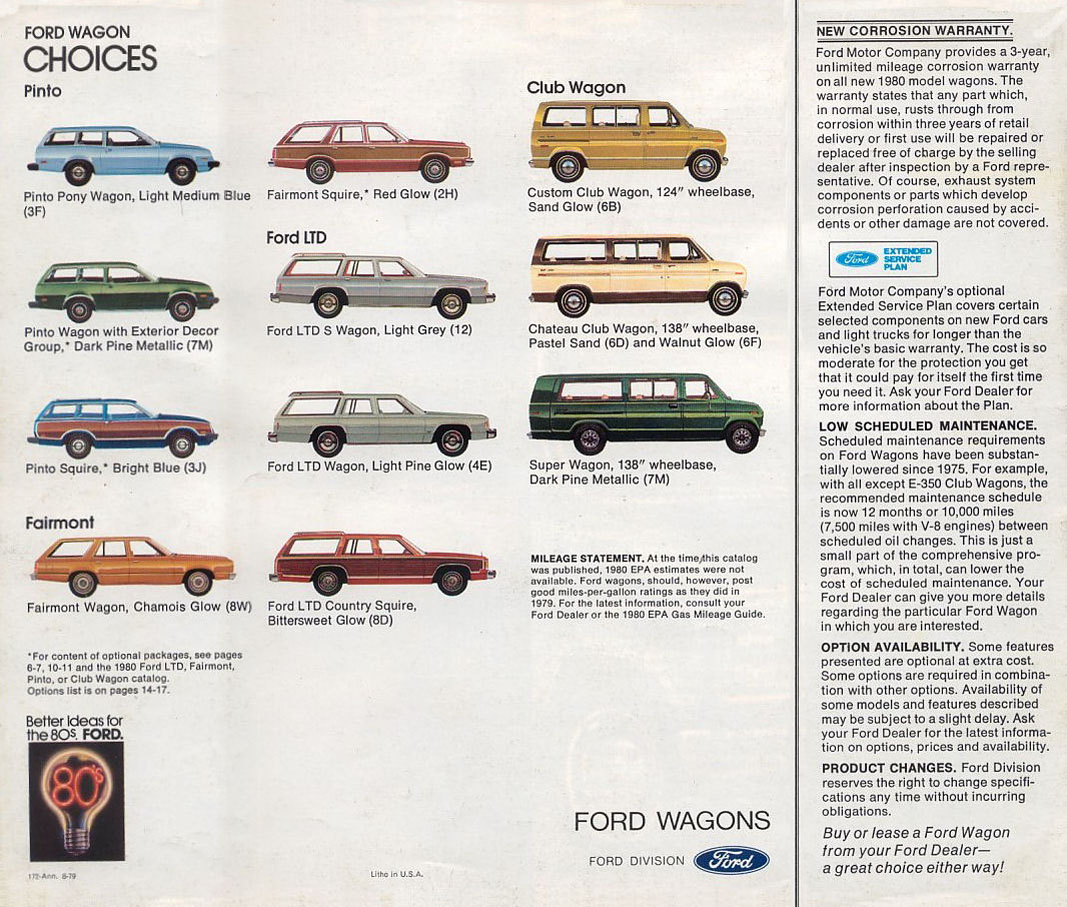 1980 Ford Wagons Brochure Page 10